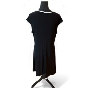 Nik and Nash Black Dress with White Accents